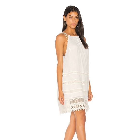 NEW ALICE + OLIVIA REVOLVE WHITE TIE STRAP MINI DRESS - Picture 4 of 9